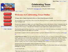 Tablet Screenshot of celebratingtexas.com